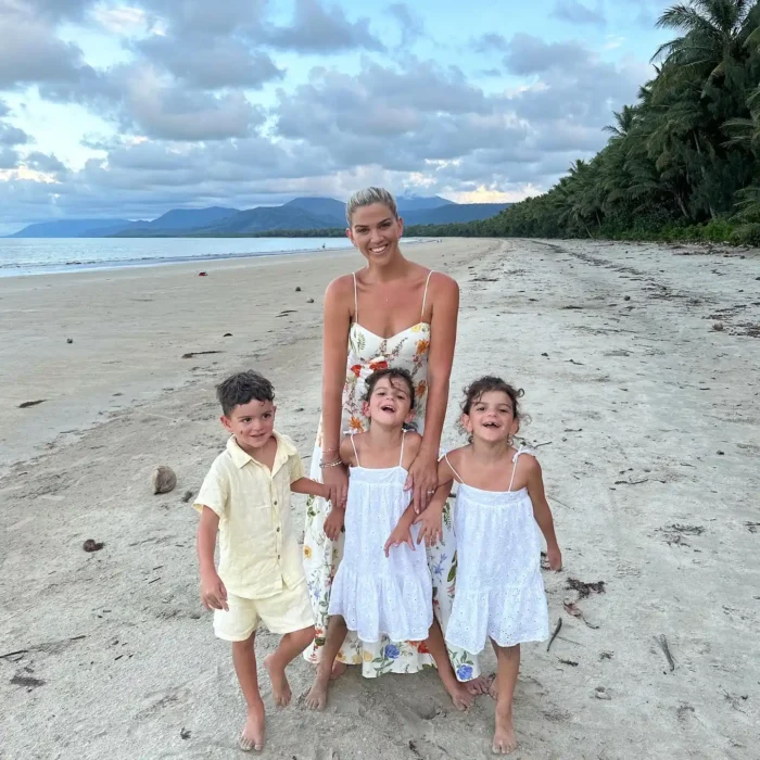 Mother with her 3 Childrens